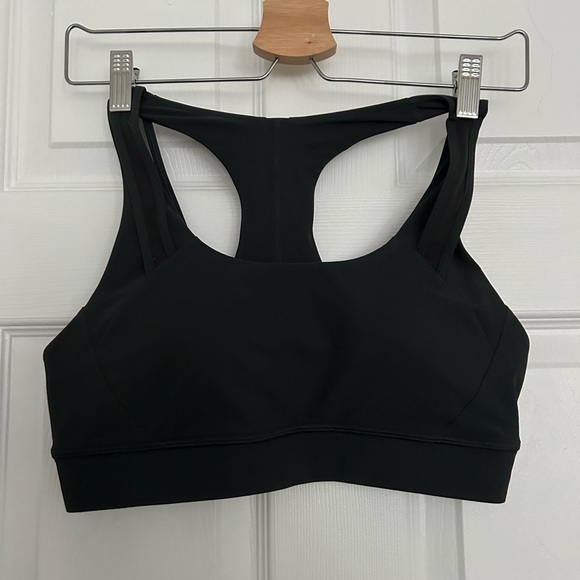 Charcoal grey lululemon sports bra size 8 - Picture 1 of 3